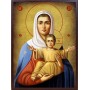 Icoana Maicii Domnului "Eu sunt cu voi si nimeni impotriva voastra" - patină de vechime adăugată