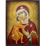 Icoana Maicii Domnului Feodorovskaia - cu patină de vechime