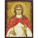 Icoana cu Sf. Agnia din Roma - aspect îmbătrânit autentic