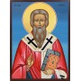 Icoana cu Sf. Mucenic Antipa - fundal albastru