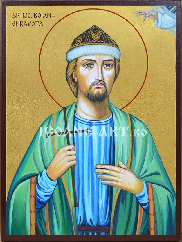 Icoana cu Sf. Boian-Enravota - aurită