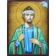 Icoana cu Sf. Boian-Enravota - aspect îmbătrânit autentic