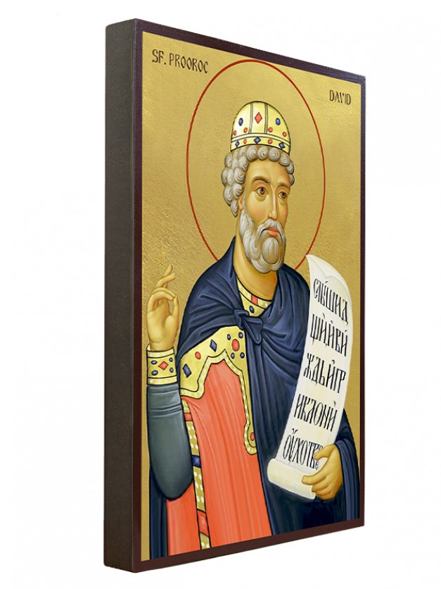 Icoana cu Sfântul David - aurie