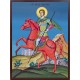 Icoana cu Sf. Mare Mucenic Dimitrie Izvorâtorul de Mir - manual lucrată