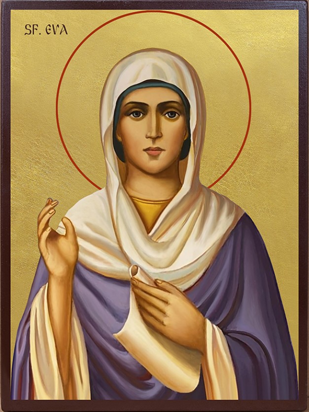 Icoana cu Sfânta Eva - aurie