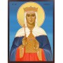 Icoana cu Sf. Muceniță Ludmila / Cehă - lucru manual