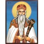 Icoana cu Sf. proroc Samuel - fundal albastru