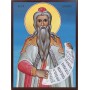Icoana cu Sf. Proroc Zaharia - lucru manual cu fundal albastru