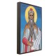 Icoana cu Sf. Proroc Zaharia - lucru manual cu fundal albastru