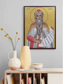 Icoana cu Sf. Pr. Zaharia - fundal aurit