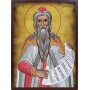 Icoana cu Sf. Zaharia - patină de vechime adăugată