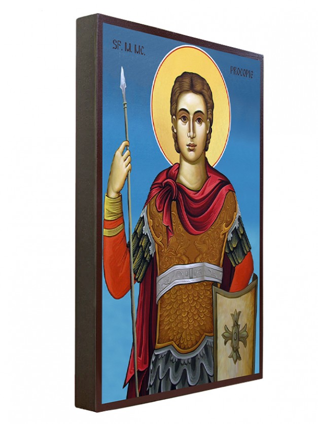 Icoana cu Sf. Mare Mucenic Procopie - lucru manual unicat