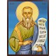 Icoana cu Sf. Proroc Elisei - lucru manual cu fundal albastru
