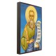 Icoana cu Sf. Proroc Elisei - lucru manual cu fundal albastru