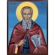 Icoana cu Sf. Cuvios Sava cel Sfințit - fundal albastru