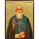 Icoana cu Sfântul Serghie de la Radonej - aurită
