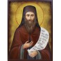 Icoana cu Sf. Siluan Athonitul - aspect învechit