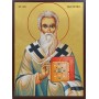 Icoana cu Sfantul Silvestru - aurită