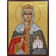 Icoana cu Sfânta Tamara, regina Georgiei - fundal auriu