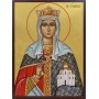 Icoana cu Sfânta Tamara, regina Georgiei - fundal auriu