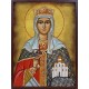 Icoana cu Sf. Tamara - patină de vechime adăugată
