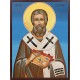 Icoana cu Sf. Mucenic Valentin, Episcopul Umbriei - fundal albastru
