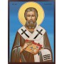 Icoana cu Sf. Mucenic Valentin, Episcopul Umbriei - fundal albastru