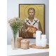 Icoana cu Sf. Mц. Valentin, Episcopul Umbriei - fundal auriu