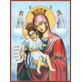 Icoana Maicii Domnului Axion Estin (Vrednică Eşti) - manual lucrată