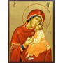 Icoana Maicii Domnului „Dulcea sărutare” (Glykophilousa) - fundal aurit