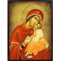 Icoana Maicii Domnului „Dulcea sărutare” (Glykophilousa) - cu patină de vechime