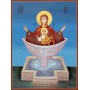 Icoana Maicii Domnului Izvorul Tămăduirii (Izvorul cel de viaţă dătător) - lucru manual unicat