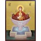 Icoana Maicii Domnului Izvorul Tămăduirii (Izvorul cel de viață dătător) - fundal aurit
