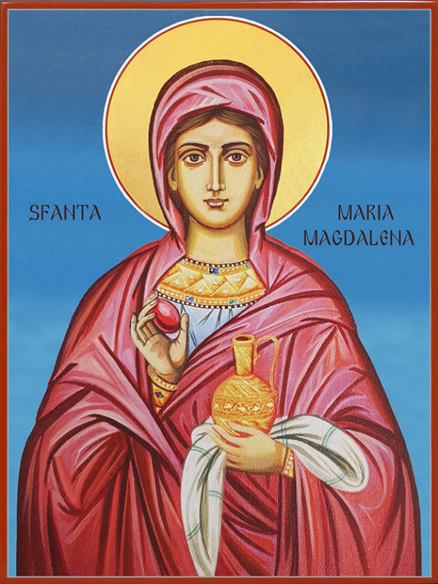 Icoana cu Sfânta Maria Magdalena - manual lucrată