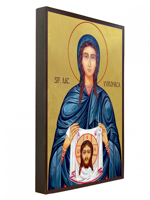 Icoana cu Sfânta Veronica - fundal auriu